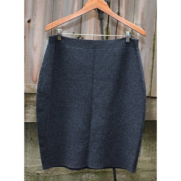 New w/Tags - Eileen Fisher Sleek Tencel Merino Pencil Skirt, Charcoal, Large - Picture 3 of 9